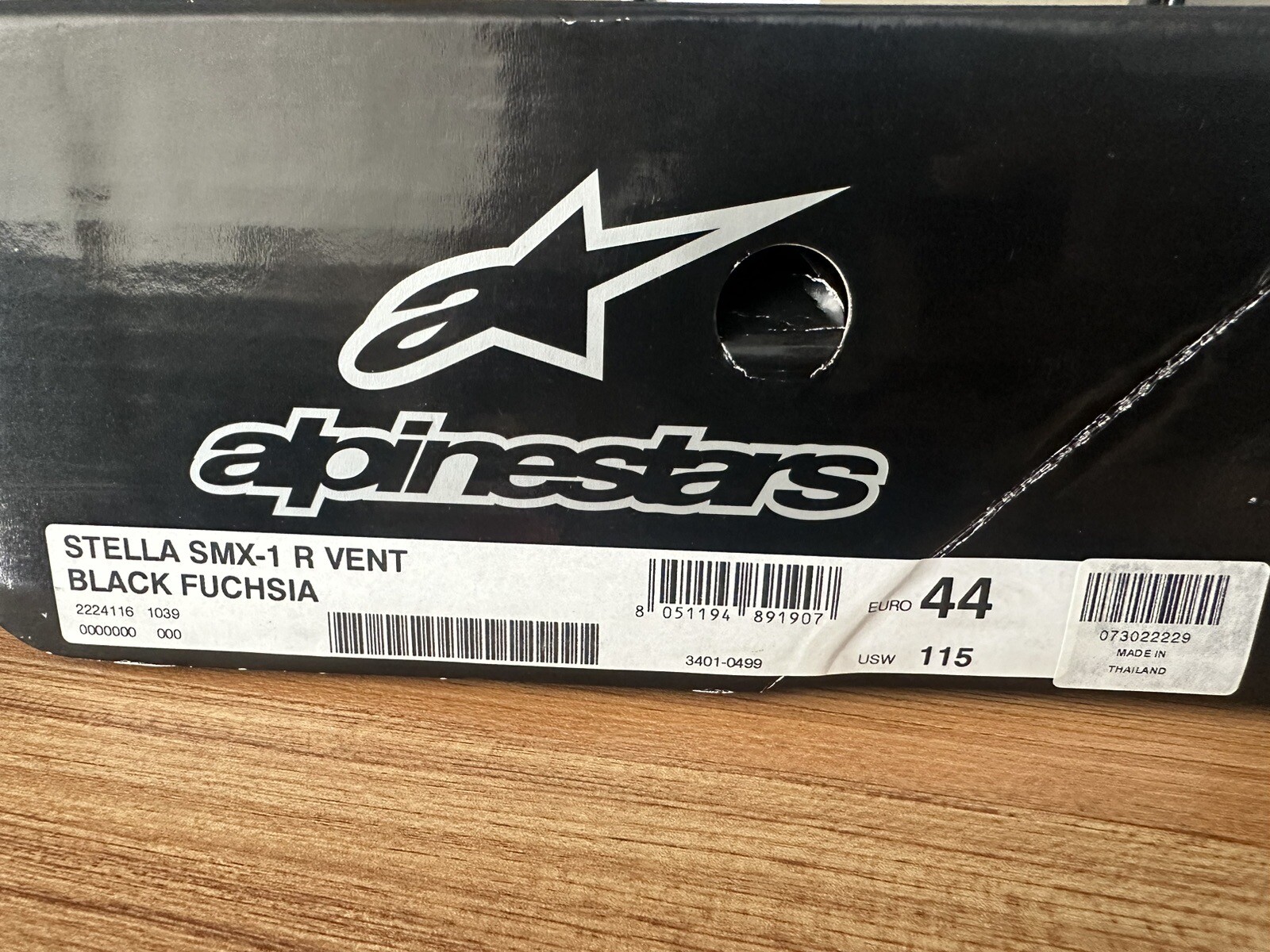 ALPINESTARS 2224121-1839 SMX-1 Boots SMX-1 R V2 Black/Pink US 11.5 EU 44 NEW