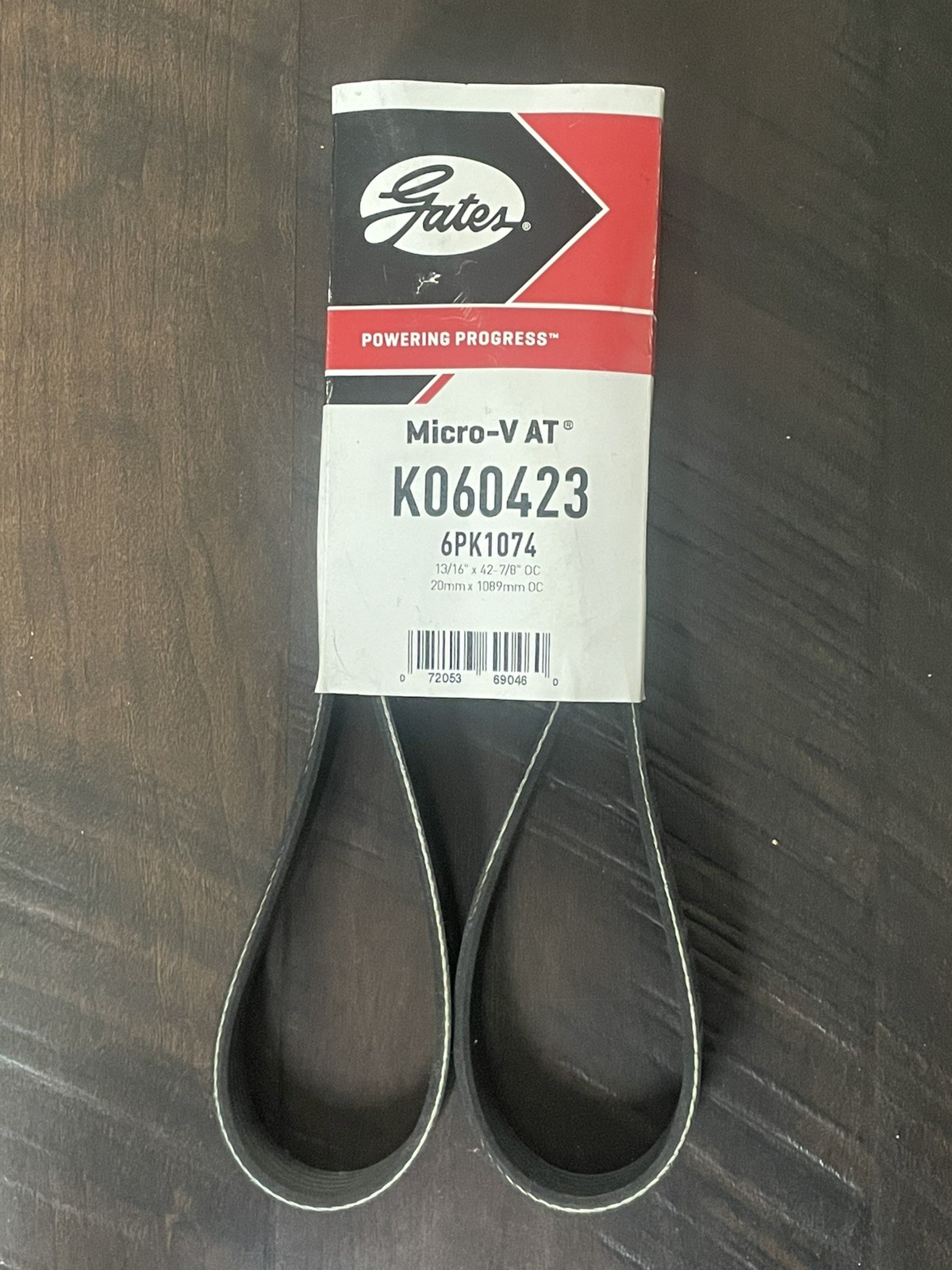 Gates Micro-V K060423 Serpentine Belt (6PVK1074)