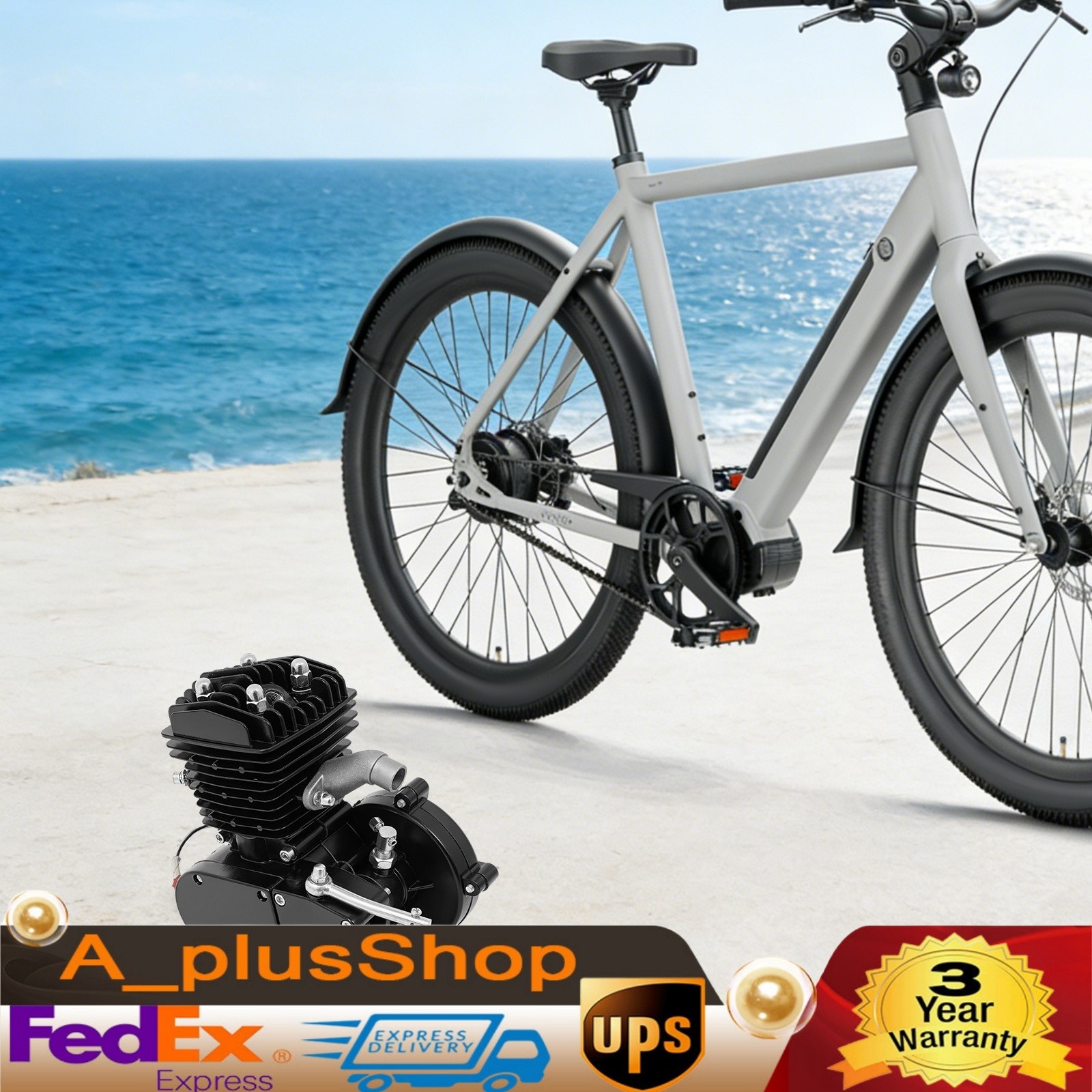 PK80 Full Set 80cc Motorized Bike Bicycle 2 Stroke Gasoline Motor Engine Kit Set