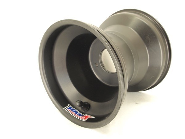 VAN-K WHEELS Wheel 6x6 x 2.5in BS Mini Wedge Black- 325.6600.25