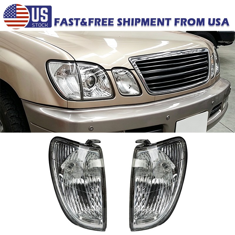 For Lexus LX470 1998-2007 Side Corner Lights Turn Signal Lamps Left+Right LH+RH