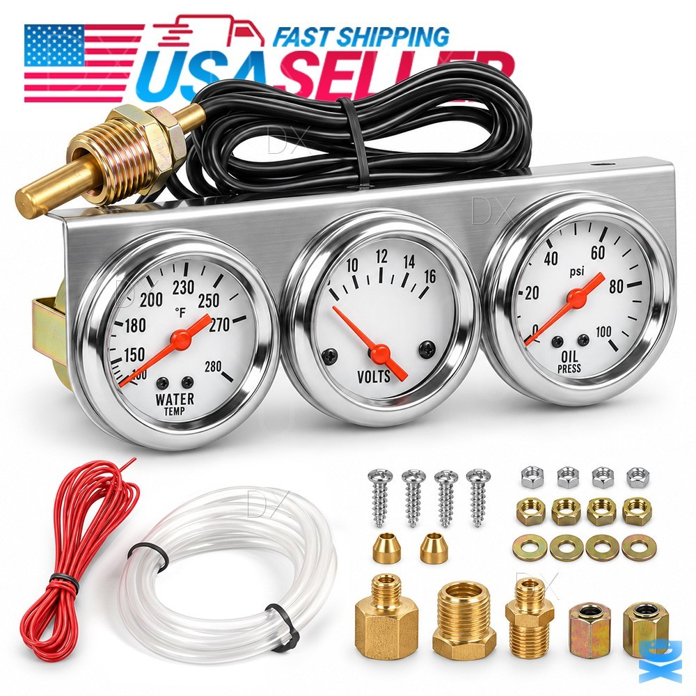 Chrome Triple Gauge 2