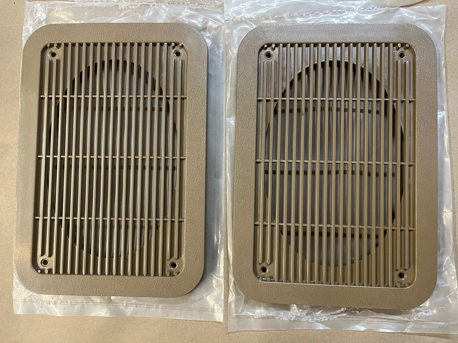 1980-1991 Ford Bronco rear Speaker Grills Tan 80-91 1980-1991 Ford Bronco rear Speaker Grills Tan 80-91