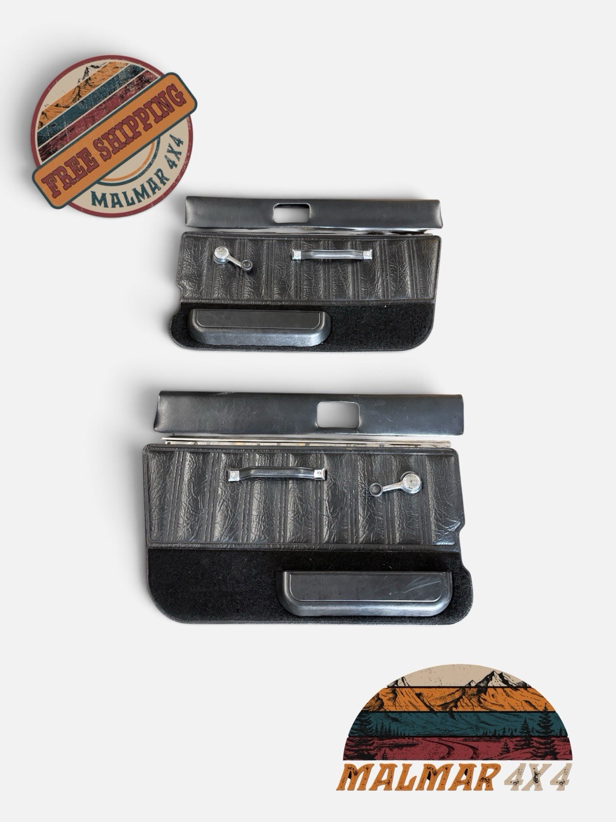 Jeep Wrangler YJ Door Panels LIKE NEW 87-90 Laredo Trim Black Rare Find