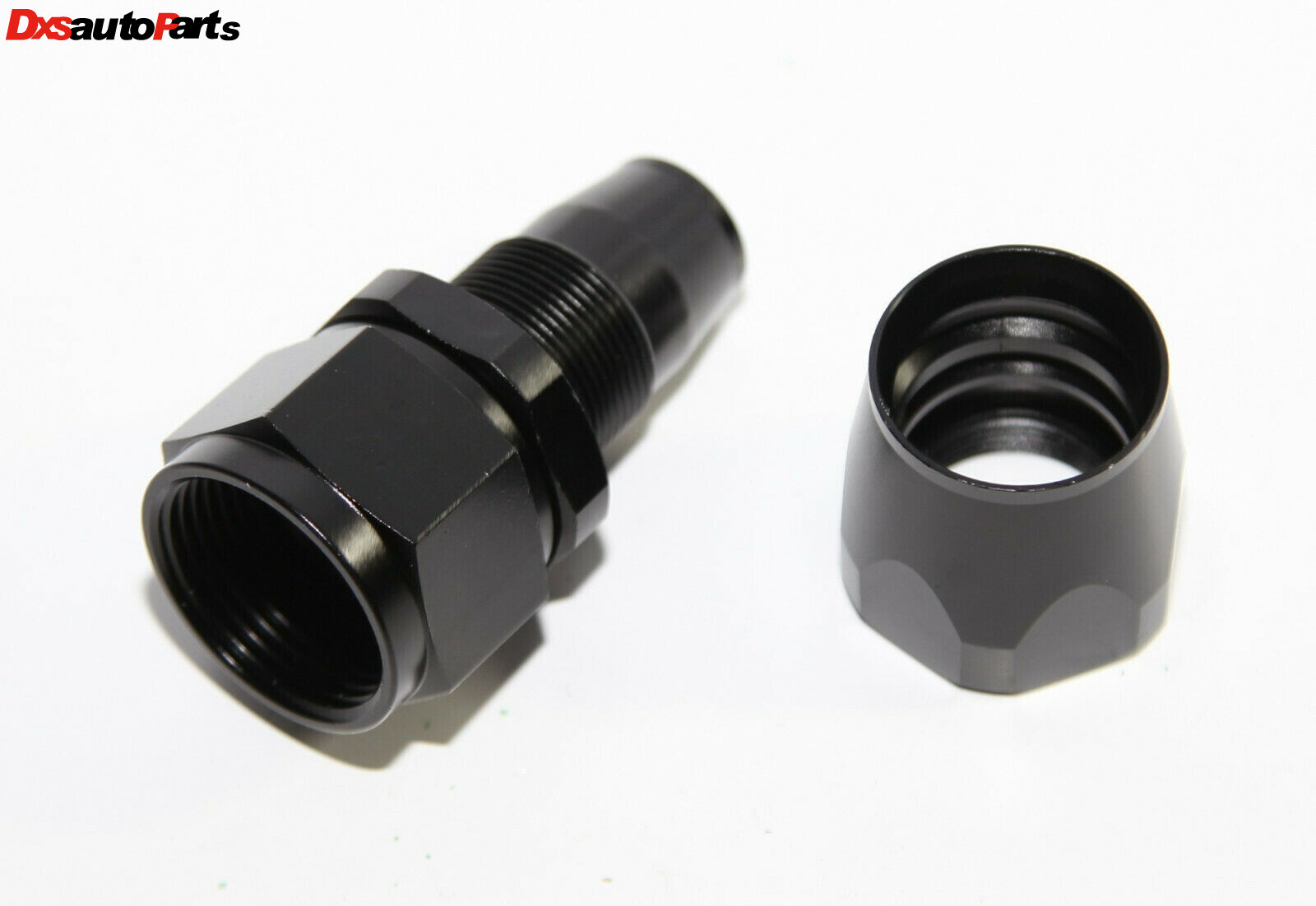 (One) 16AN AN16 Straight Swivel Oil/Fuel/Gas Line Hose End Fitting Adapter Black