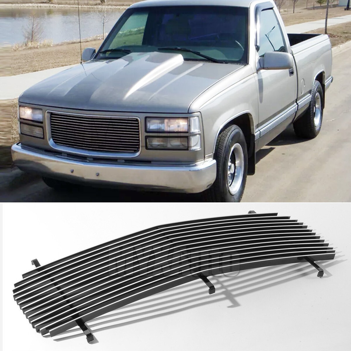 Fits 1994-1999 GMC Sierra C1500 2500 Pickup/Suburban/Yukon Billet Grille Grill Fits 1994-1999 GMC Sierra C1500 2500 Pickup/Suburban/Yukon Billet Grille Grill