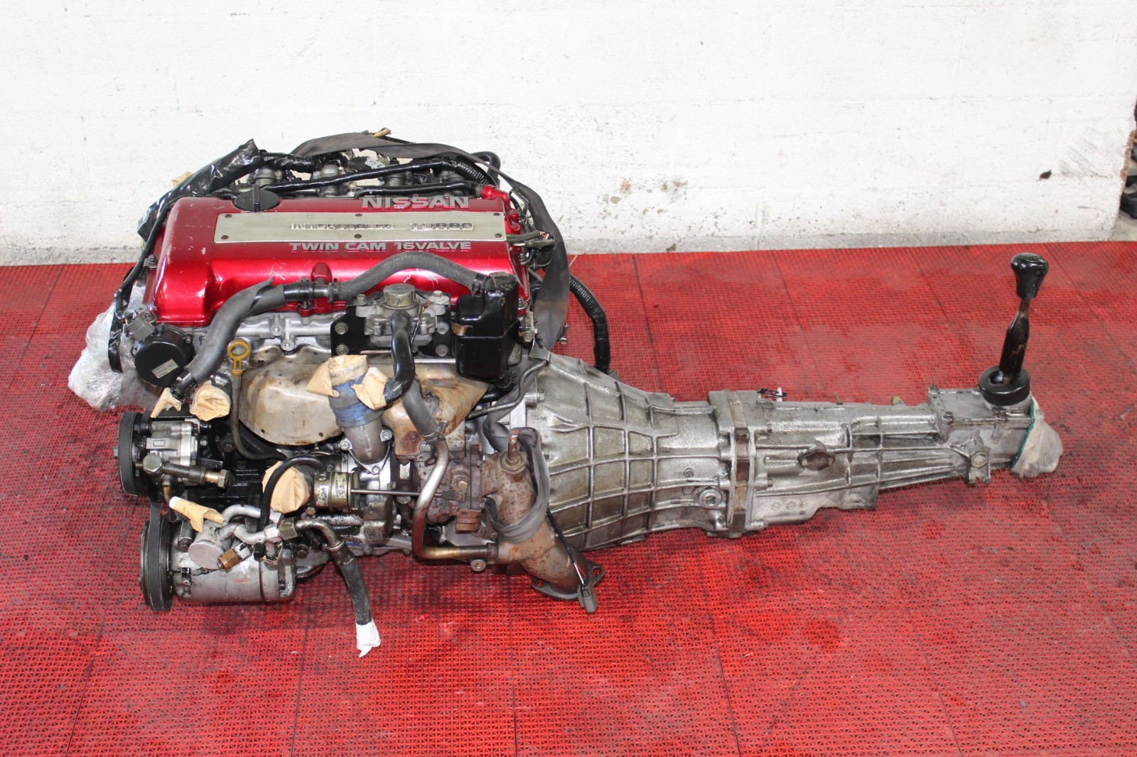 JDM NISSAN SR20DET RED TOP ENGINE COMPLETE SWAP S13 5 SPEED RWD MANUAL SR20