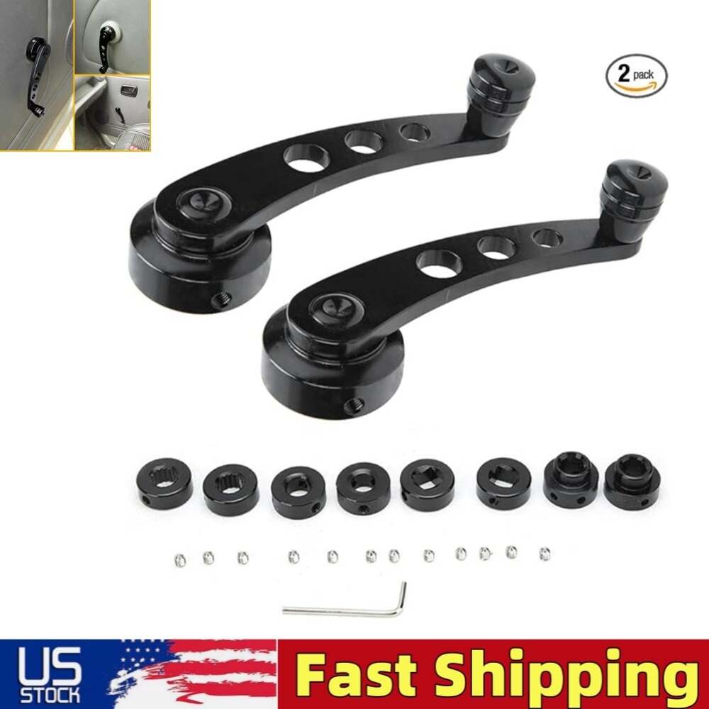 1Pair Car Window Handle Set Window Crank Handle Winder Riser Replacement Handles 1Pair Car Window Handle Set Window Crank Handle Winder Riser Replacement Handles