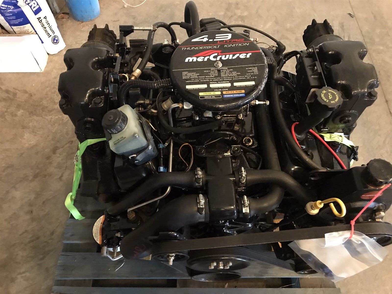 Mercury MerCruiser 4.3 L 262 V6 Marine Engine NO SALT Drop In Ready 312 Hrs 