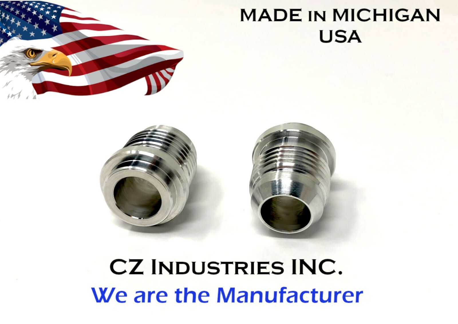 AN10, 10 AN, 10AN QTY:100 MALE BILLET 6061T6 ALUMINUM WELD ON FITTING BUNG