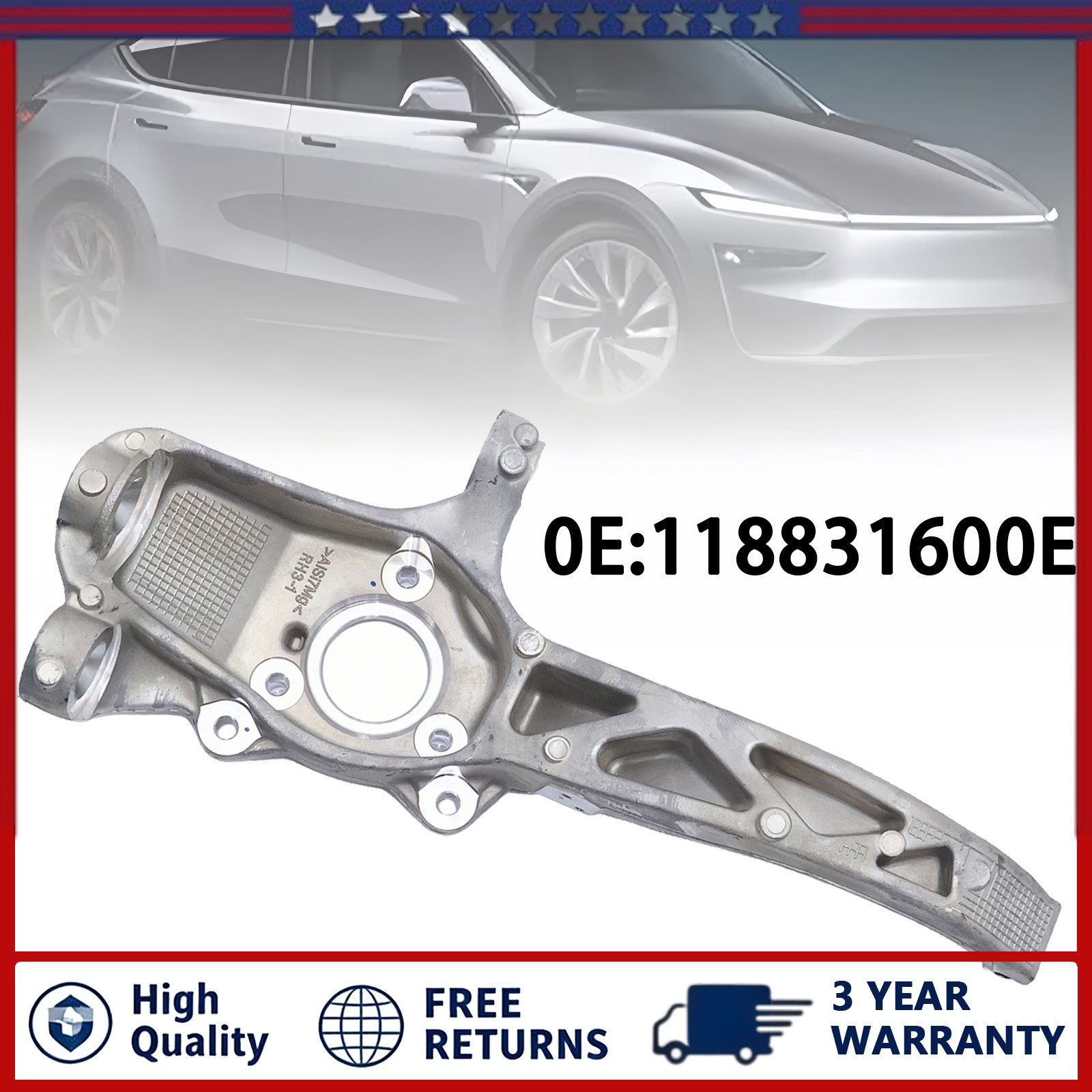 Front Passenger RH Side Steering Knuckle for Tesla Model Y Sport Utility 20-25