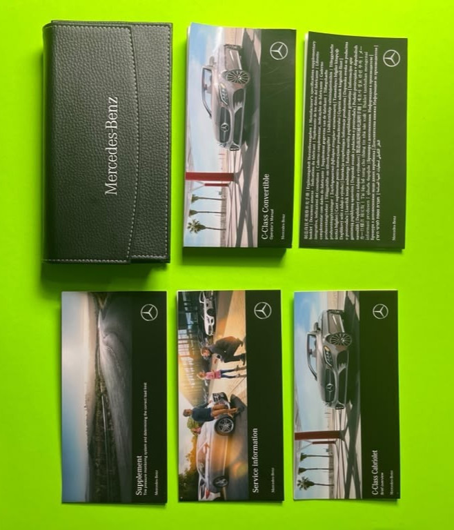 2020 Mercedes Benz C-CLASS CONVERTIBLE Owners Operators Manual Set & Case OEM