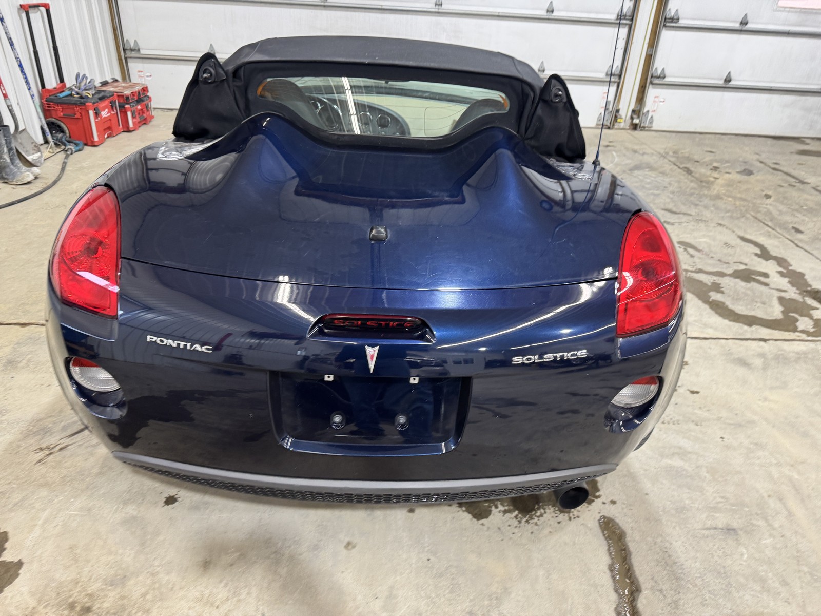 06-10 Pontiac Solstice Rear Trunk Decklid Lift Gate Dark Ming Blue 25U
