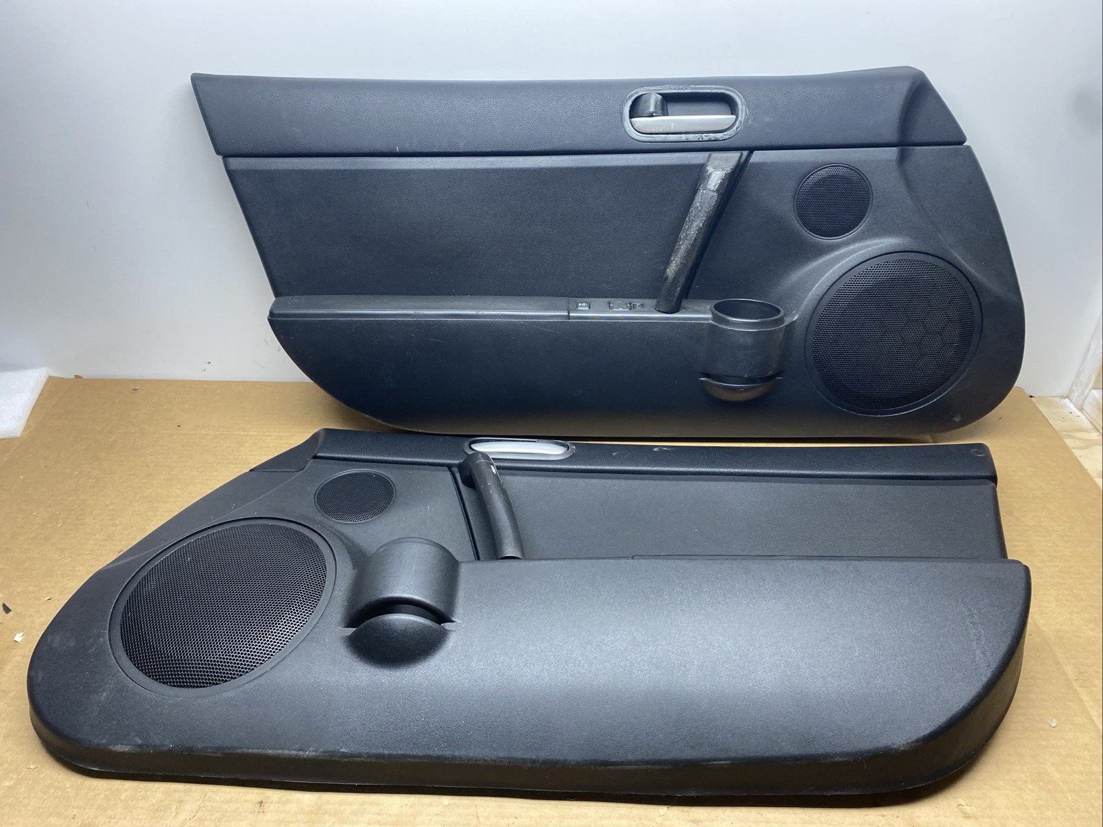 2009-15 Mazda Mx-5 Miata NC Pair of Black Door Trim Panels 2009-15 Mazda Mx-5 Miata NC Pair of Black Door Trim Panels
