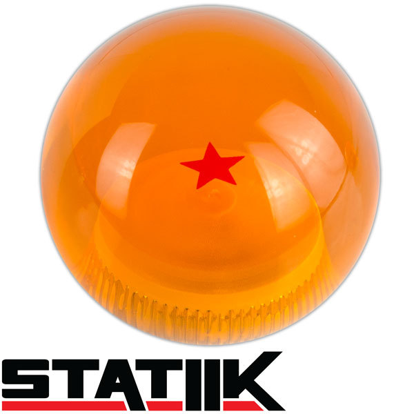 RARE DRAGONBALL Z DRAGON BALL 1 STAR AMBER SHIFT KNOB 6 SPEED 1/2x20 RUR K25