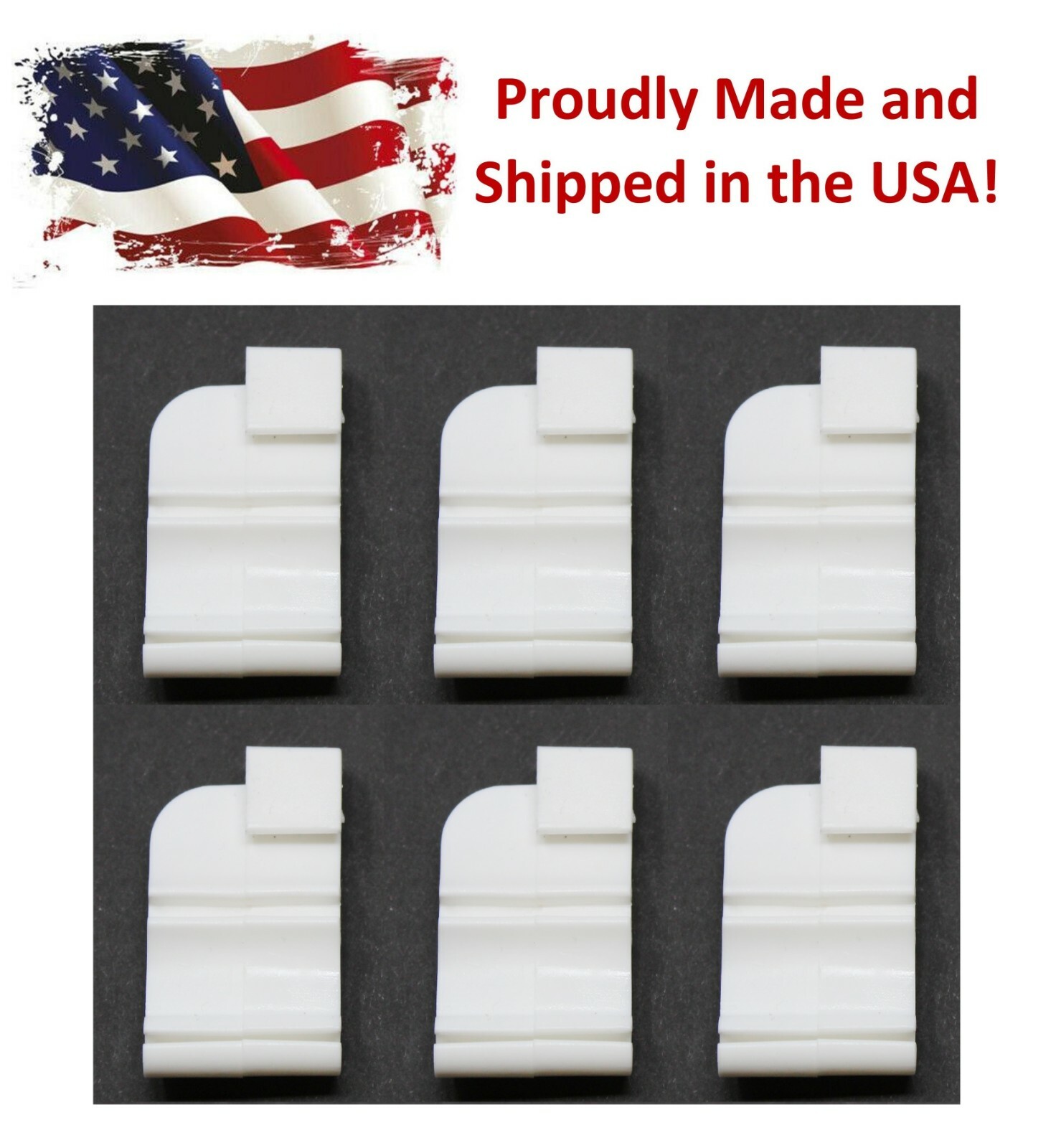1967-72 GM A Body Headliner Center Bow Mounting Plastic Snap Clips Set Kit OEM