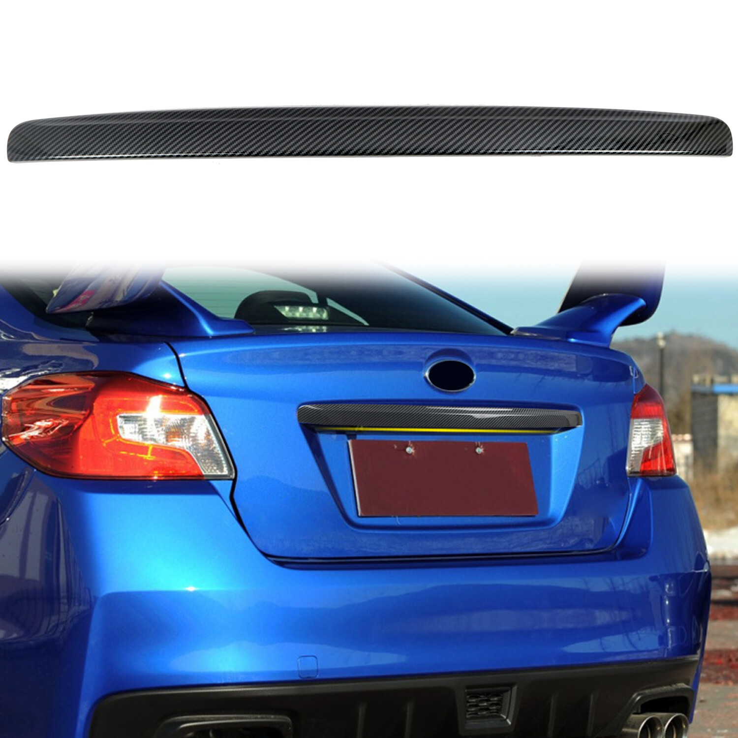 US Ship for Subaru WRX/ WRX STI 2015-2021 ABS Rear Trunk Lid Decoration Cover