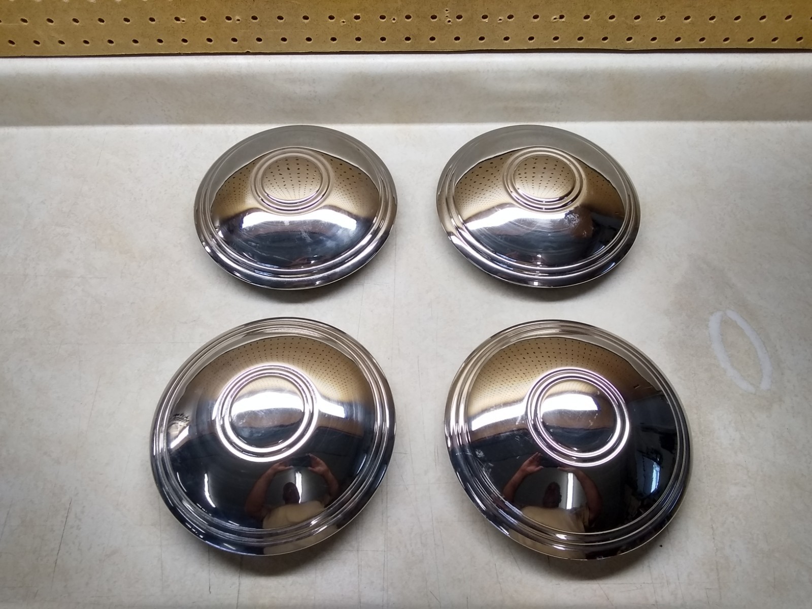 (4) VTG Used Police Hub Caps 8.25\