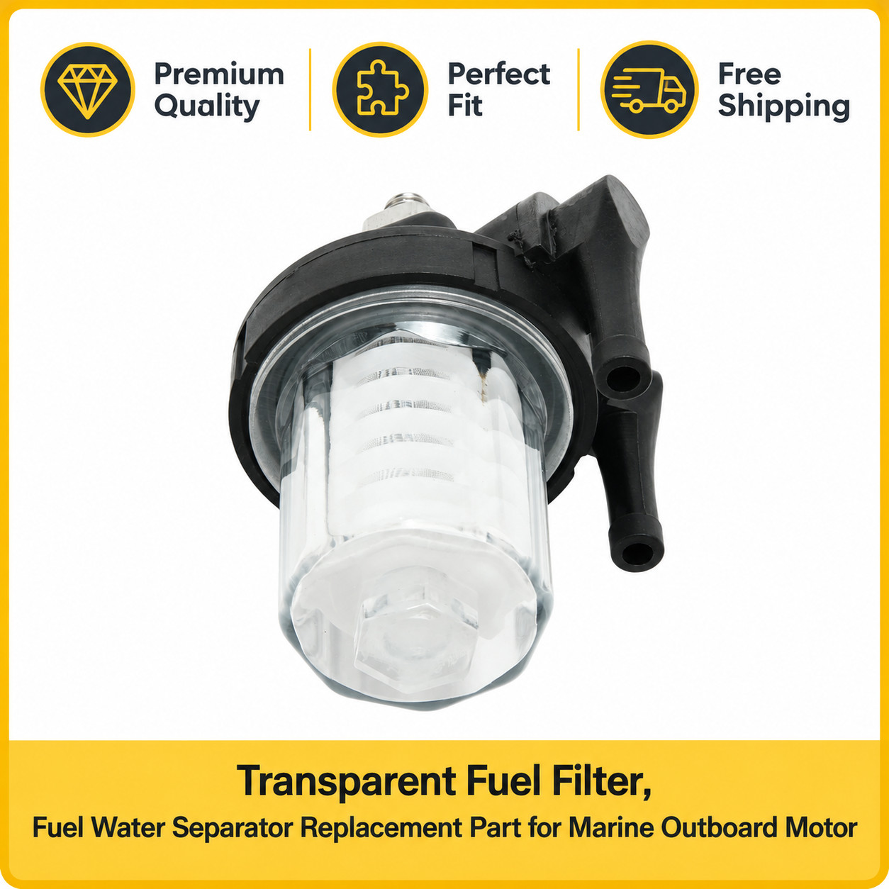61N-24560-00-00 Fuel Filter for Yamaha 9.9-90HP 68T-24251-00-00 655-24560-01
