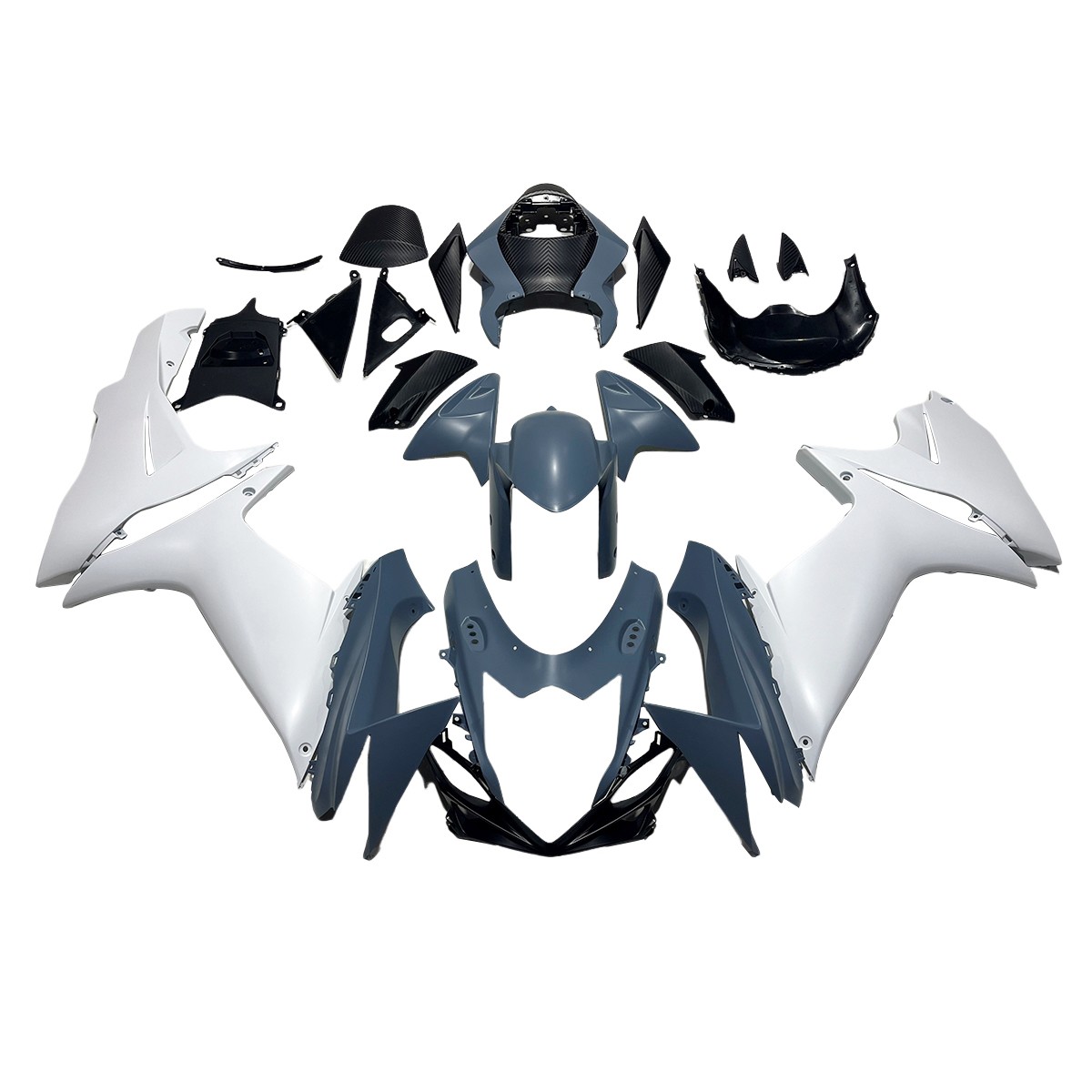Bodywork Fairings For 2011-2025 Suzuki GSXR600 GSXR750 K11 Body Kit - Gray White