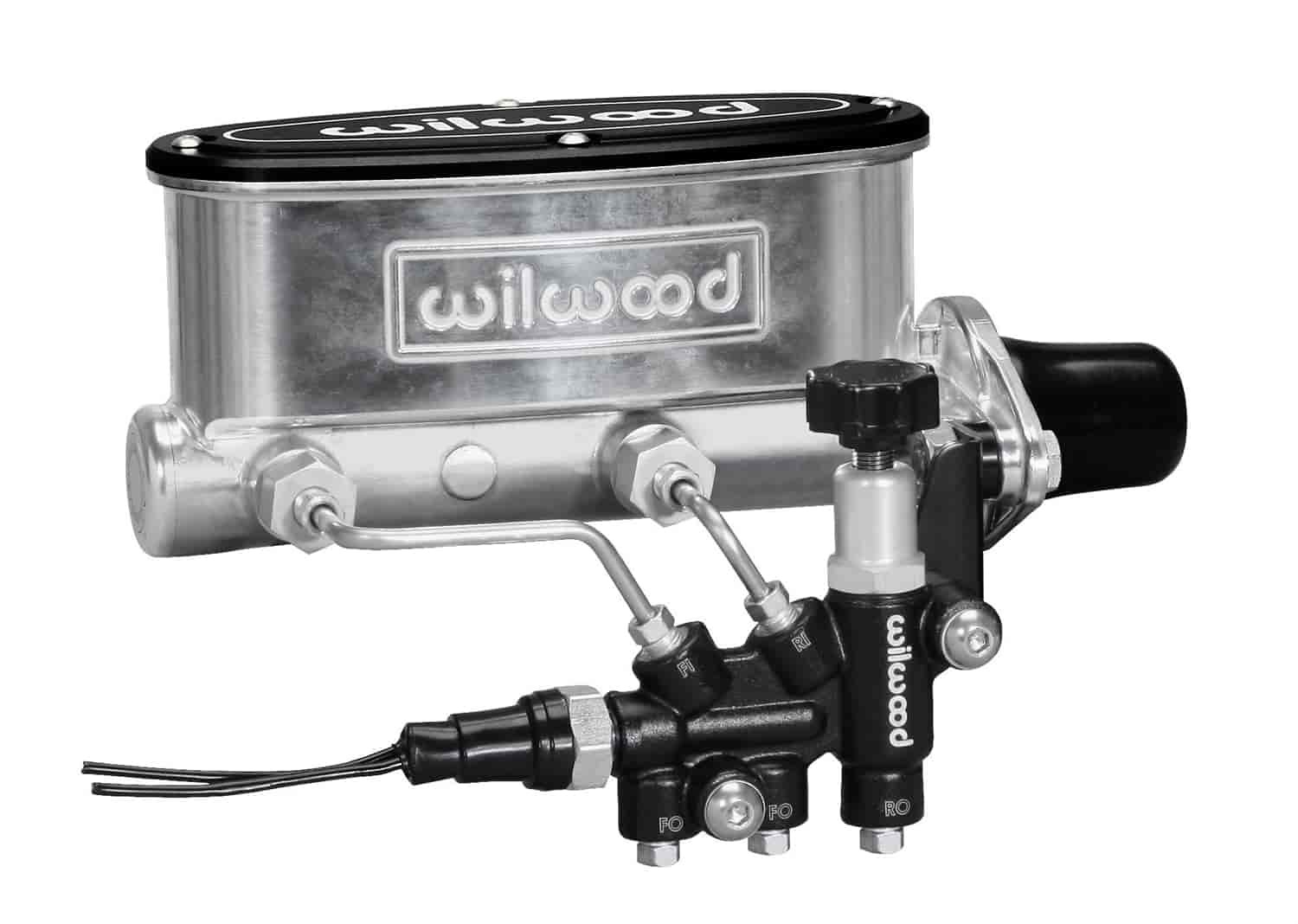 Wilwood Aluminum Tandem Master Cylinder Kit [Ball Burnished (Polished) Finish]