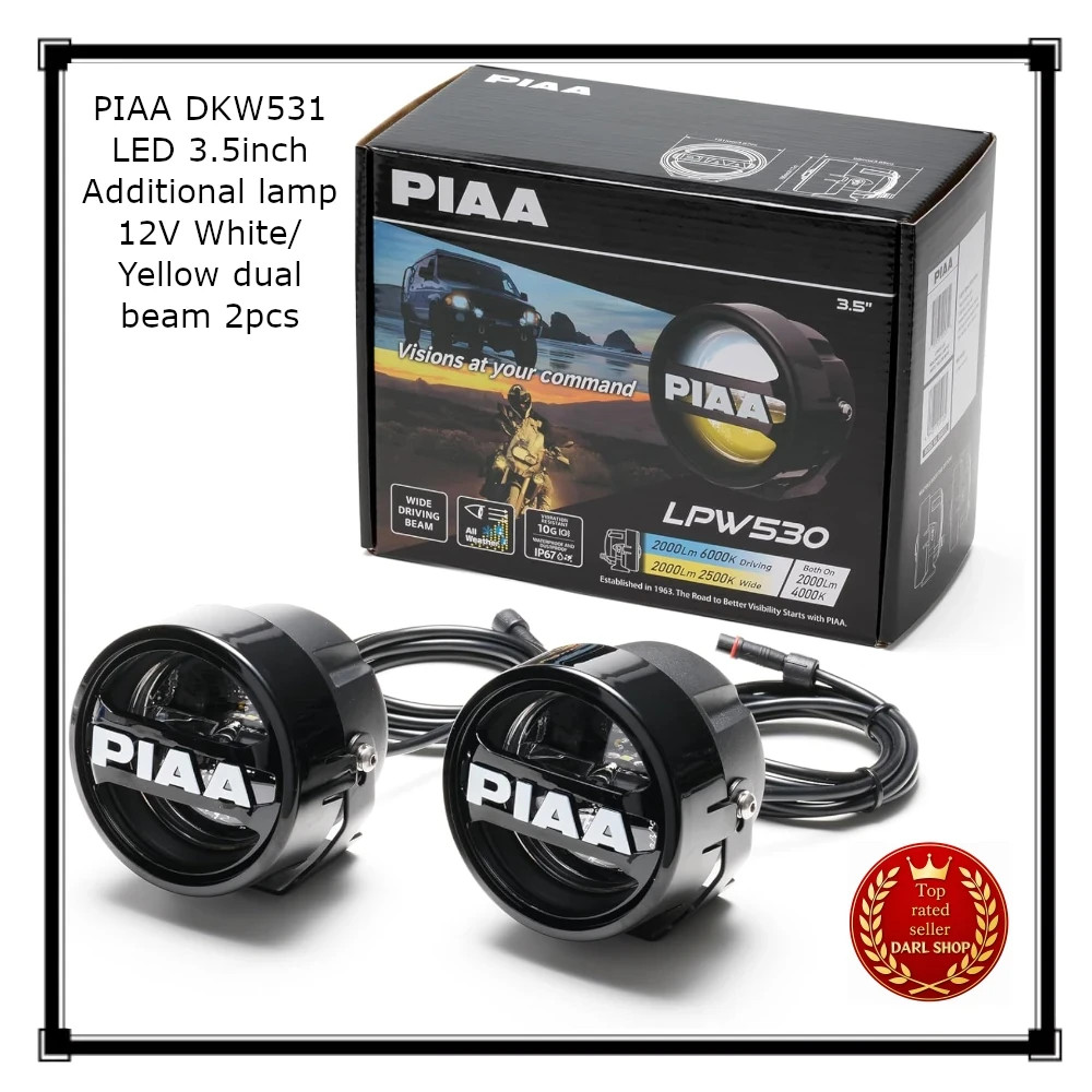 PIAA DKW531 LED 3.5inch Additional lamp 12V White/Yellow dual beam 2pcs Japan