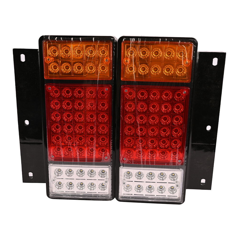Pair 50 LED Rear Tail Light For GMC W Isuzu Elf Truck NPR NQR NRR NKR NHR 1984-