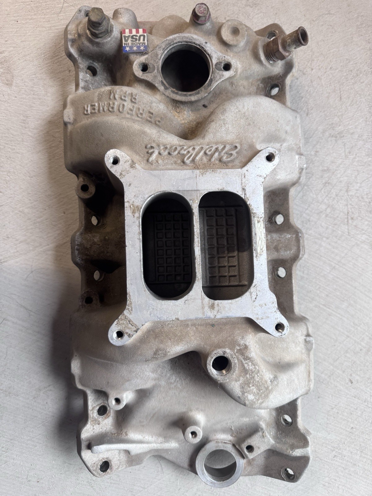 Edelbrock 7101 Performer RPM Aluminum Intake Manifold For Chevrolet Small Block Edelbrock 7101 Performer RPM Aluminum Intake Manifold For Chevrolet Small Block