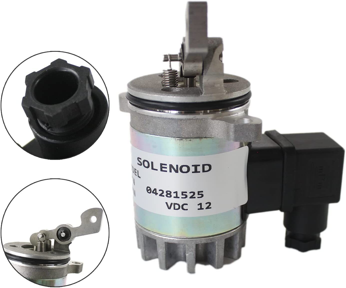 For New 0428 1525 【 04281525 12v Fuel Shutoff Solenoid Deutz Engine - INPOST【