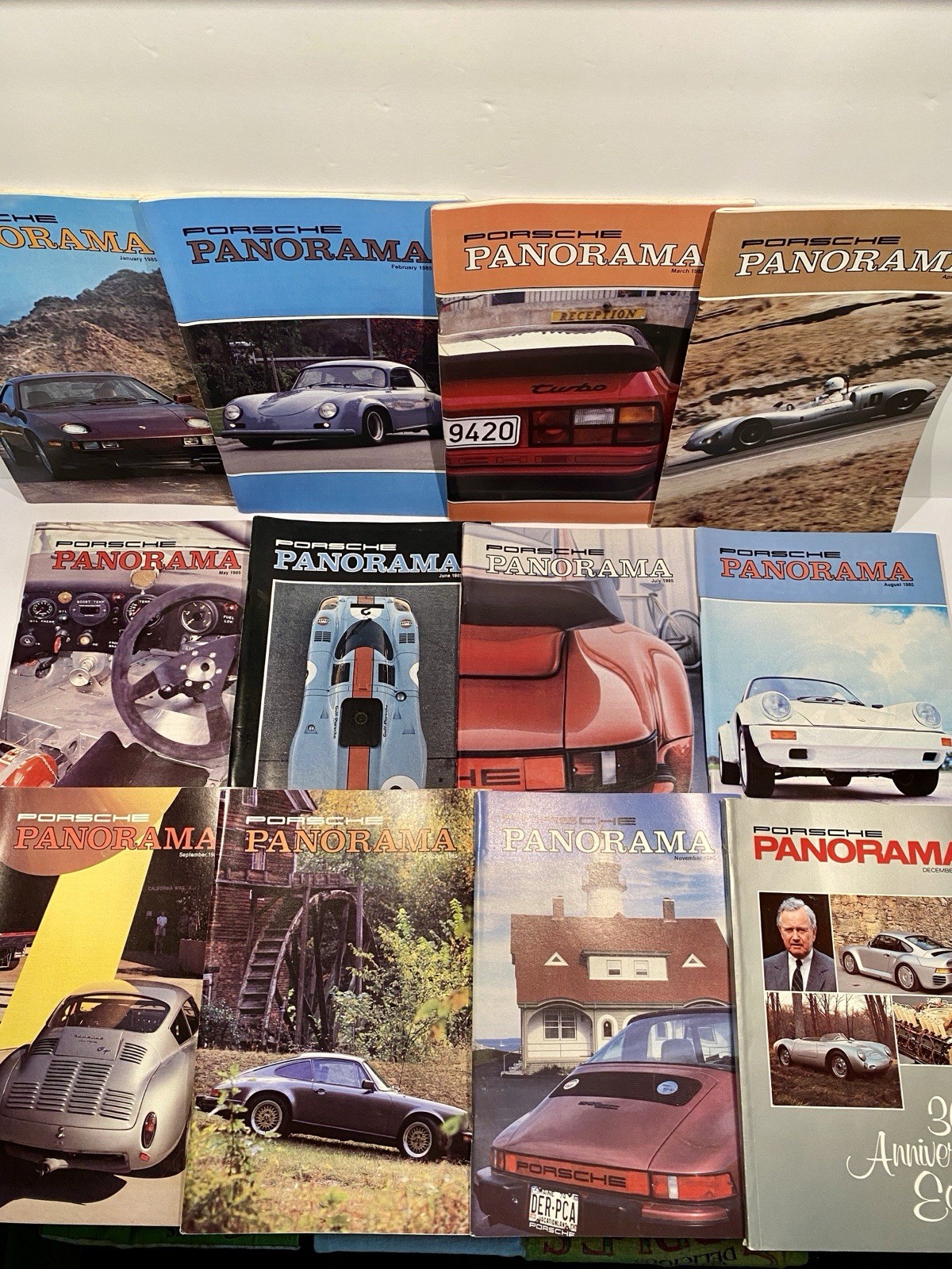 1985 Porsche Panorama Car Club Magazines Complete Year 911 G Series 914 944 356 1985 Porsche Panorama Car Club Magazines Complete Year 911 G Series 914 944 356