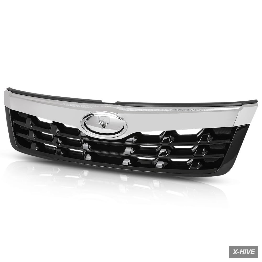 Grilles Acrylonitrile Butadiene Styrene 1 Front Bumper Upper Grille Grill Chrome