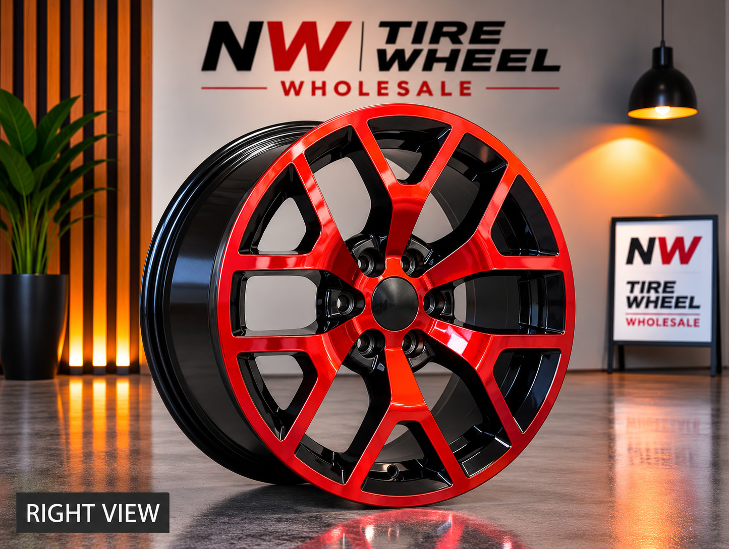 22 INCH CANDY RED WHEELS ONLY NO TIRES RIMS 6x139.7 GMC YUKON TAHOE SILVERADO