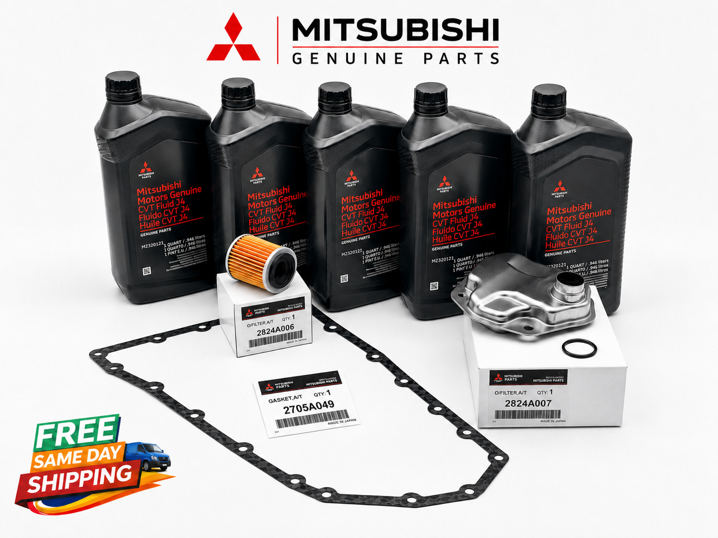 Genuine Mitsubishi OE FLUID & FILTERS Service Kit  CVT Transmission