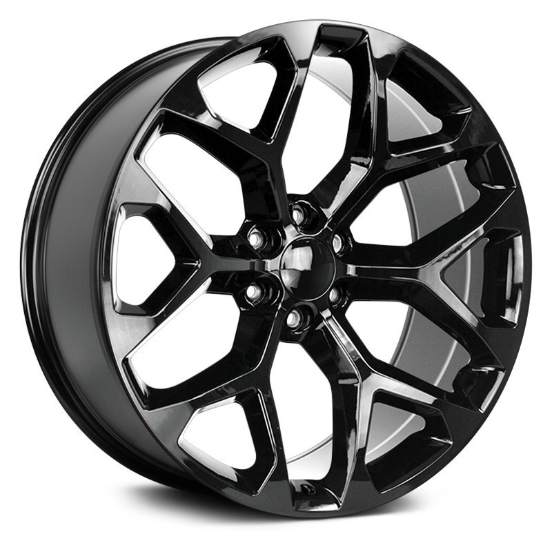 Strada OE Replica SNOWFLAKE REPLICA Wheel 20x9 (24, 6x139.7) Black Single Rim