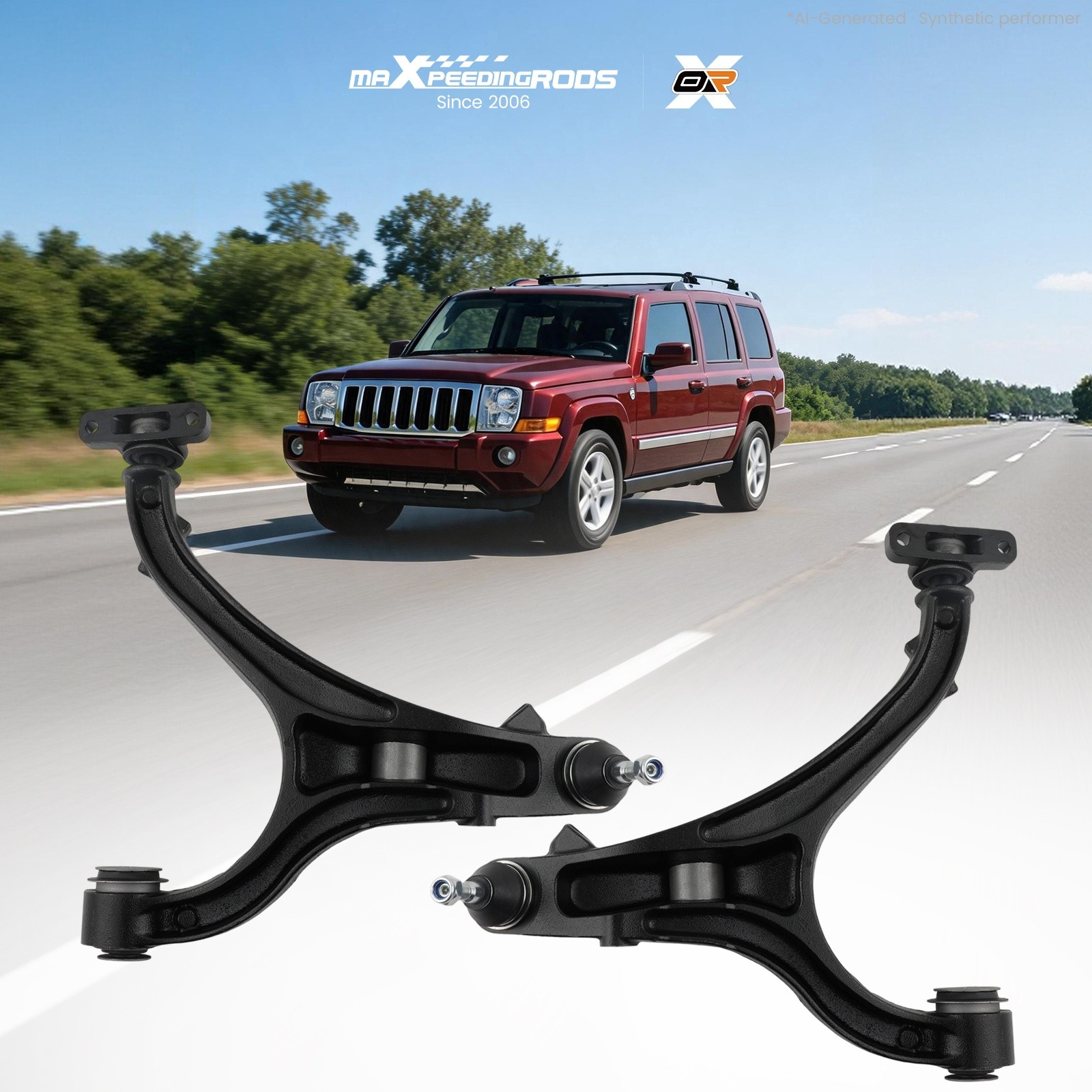 Front Lower Control Arms w/ Ball Joint for Jeep Commander Grand Cherokee 05-2010