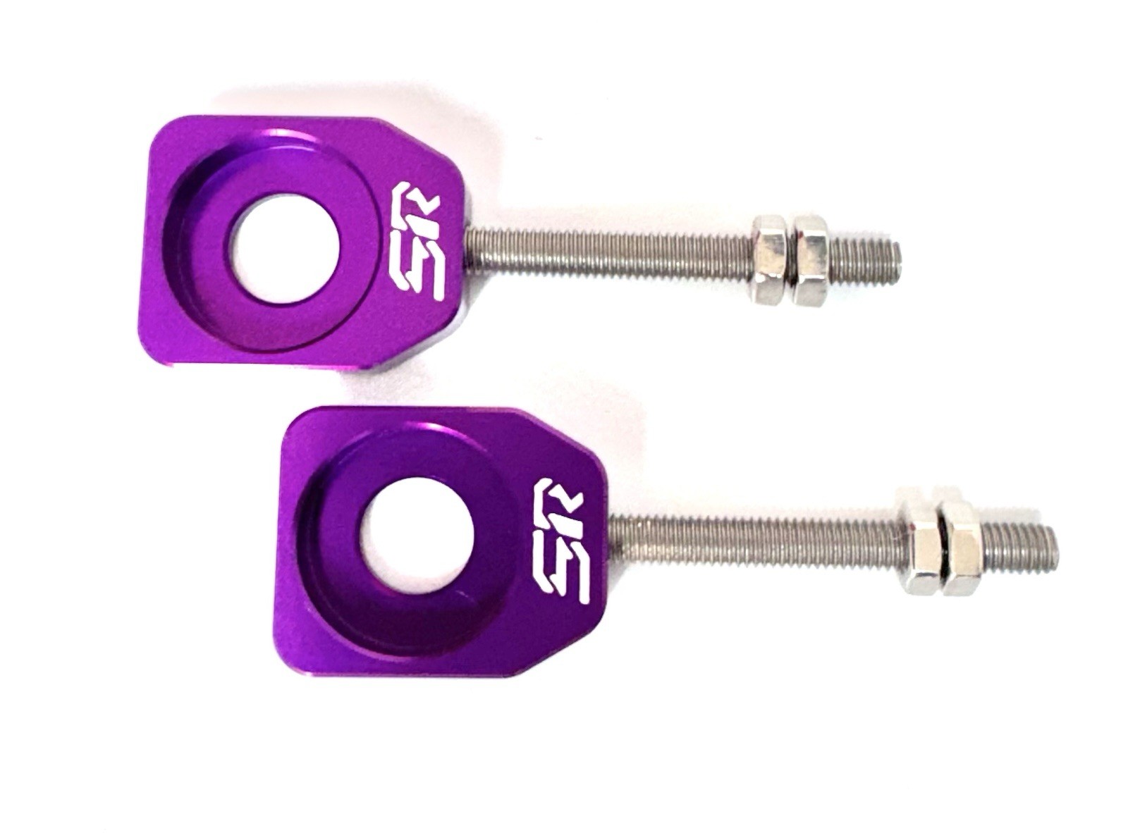 Staggs Racing sr Billet Chain Adjusters CRF XR KLX TTR 50 70 110 Purple