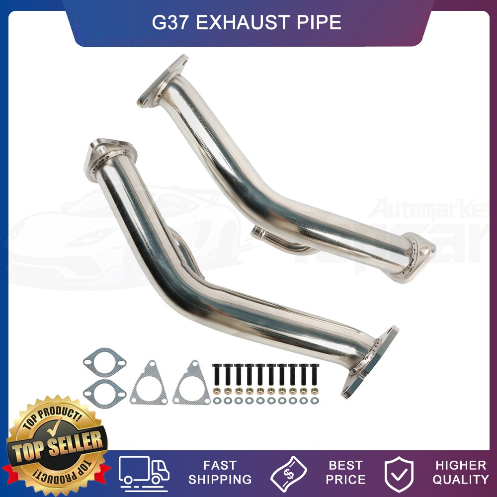 Stainless Exhaust Pipes for Infiniti G37 Q50 Q60 VQ35 Nissan 370Z VQ37VHR VQ35HR Stainless Exhaust Pipes for Infiniti G37 Q50 Q60 VQ35 Nissan 370Z VQ37VHR VQ35HR