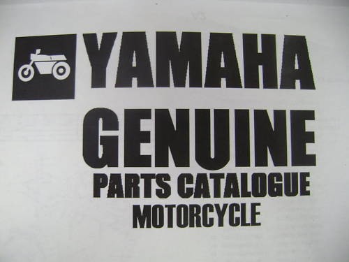 YAMAHA GENUINE PARTS MANUAL 1978 DT250 DT400