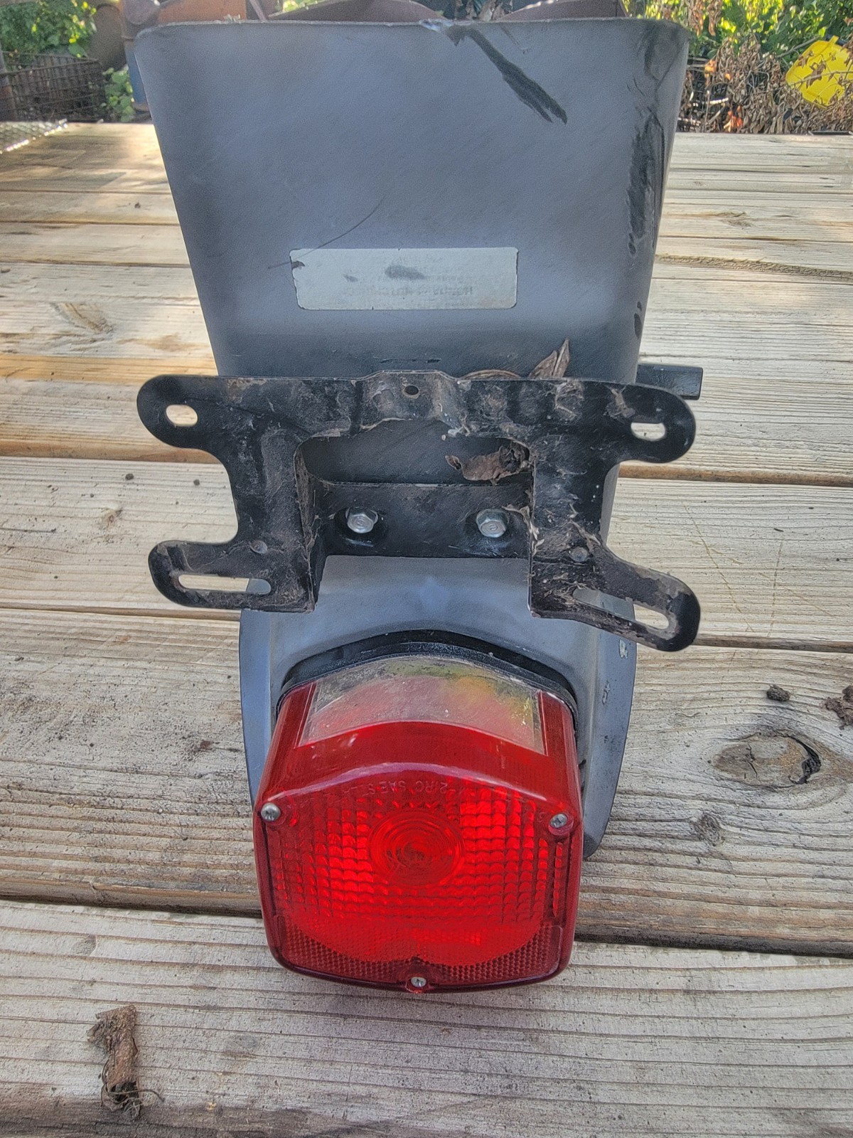 Honda CB400T 1980 Hawk Tailight and Bracket Assembly Honda CB400T 1980 Hawk Tailight and Bracket Assembly