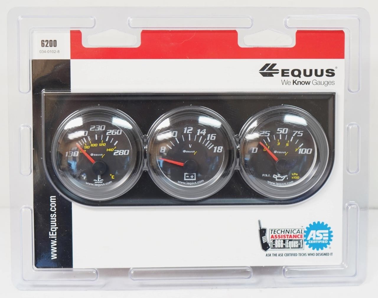 NEW - Equus 6200 Water Temp, Voltage, Oil Pressure 2