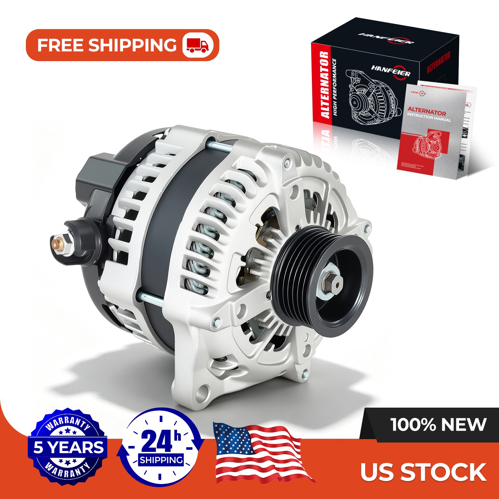 Alternator 11629 For Ford Fusion Explorer Lincoln MKT 13-19 MKZ 13-20 MKC 15-19