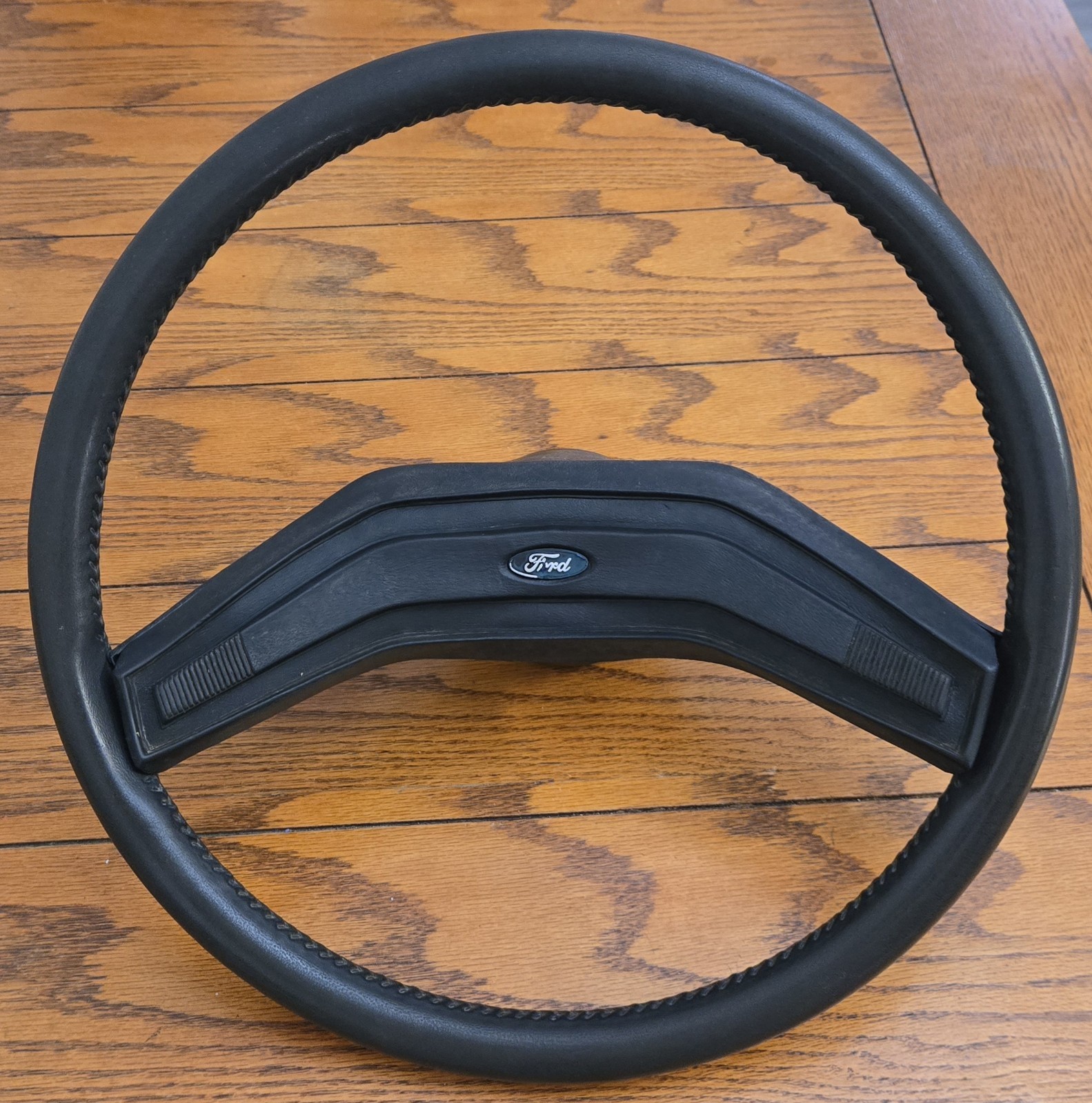 💎1980-1986 Ford F150 Bronco Van Leather Wrapped Black Steering Wheel 💎1980-1986 Ford F150 Bronco Van Leather Wrapped Black Steering Wheel