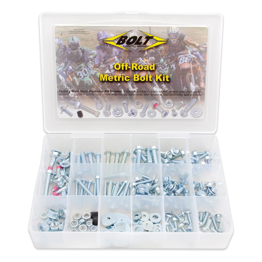 Bolt Off-Road Metric Bolt Motorcycle Hardware Kit 2004-PP
