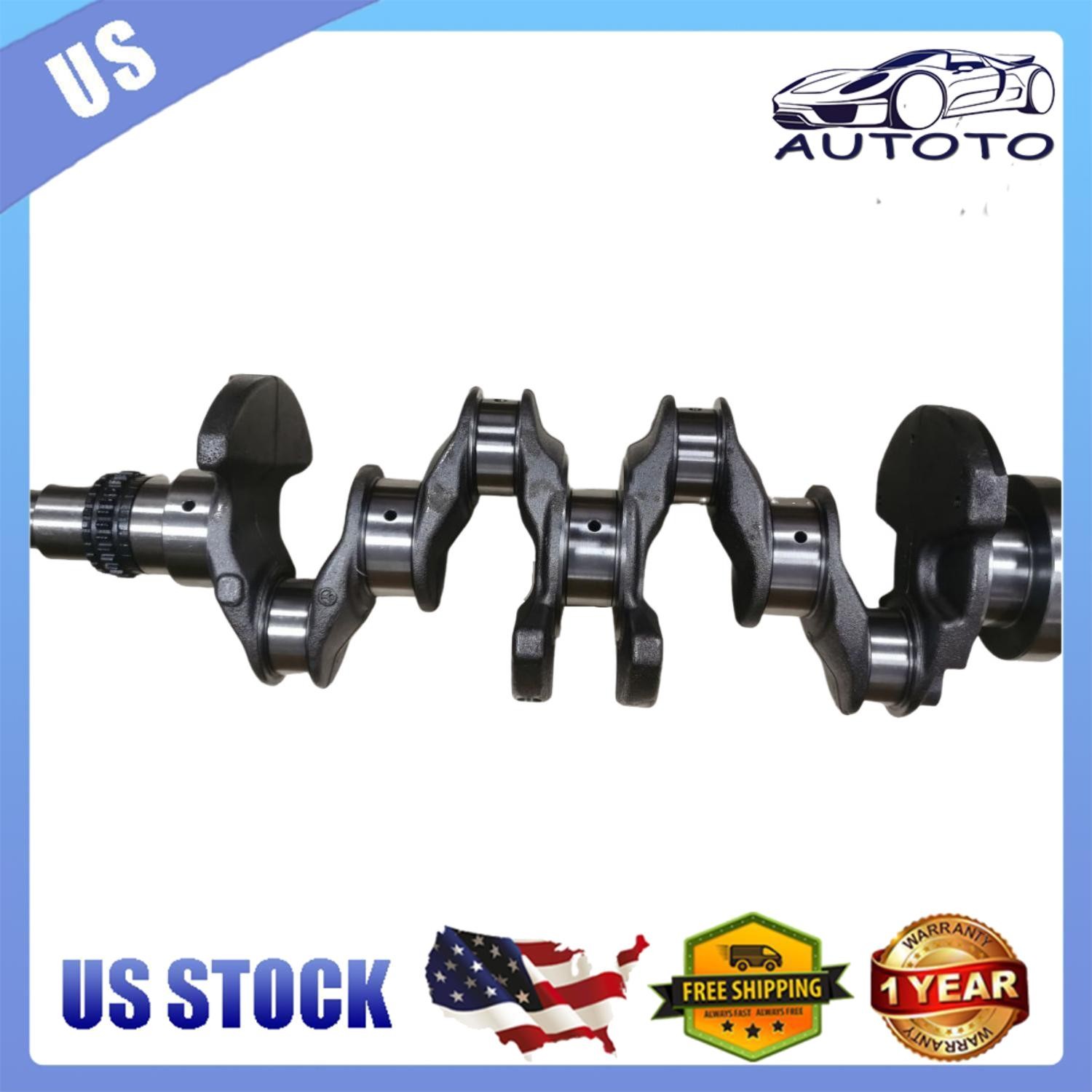 1PC Engine Crankshaft For Hyundai Kia Soul 23110-2E400 G4NB 1.8L 0.6MM Gear