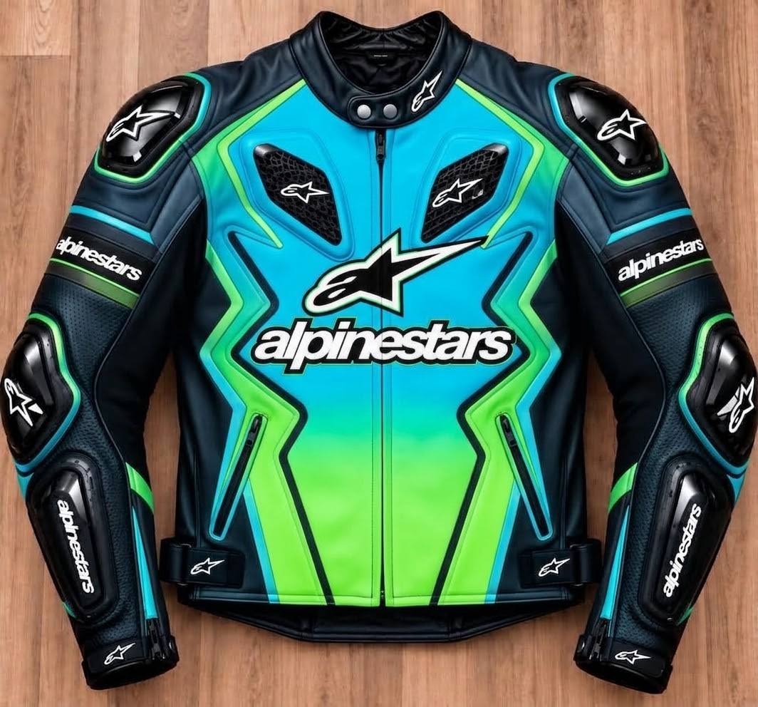 Men Leather Motorcycle Racing Jacket Blue Green Black CE Armor Sport Bike Biker Men Leather Motorcycle Racing Jacket Blue Green Black CE Armor Sport Bike Biker