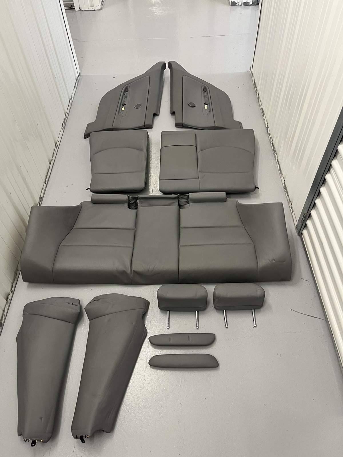 BMW E46 M3 Coupe Rear Interior Lot Seats Panels Bolsters Armrests Grey Nappa OEM