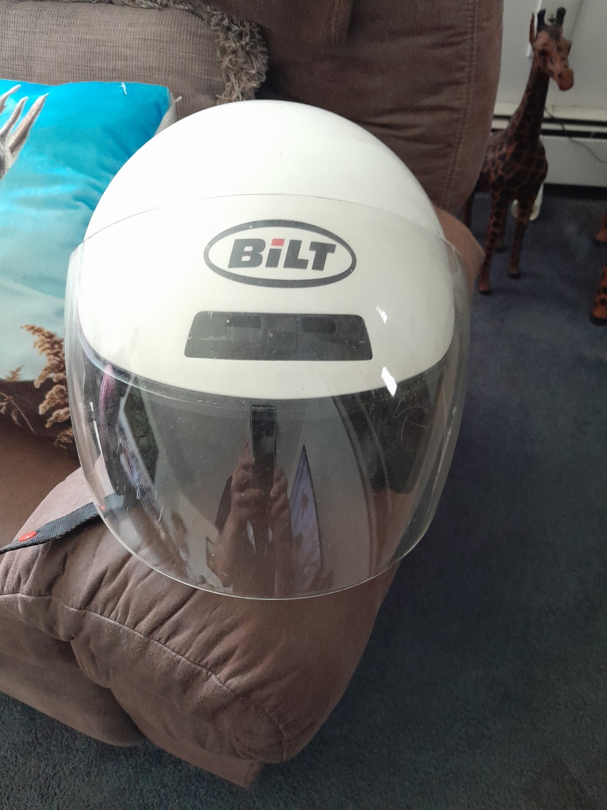 BILT Roadster WS-18 Open Face White DOT Approved Helmet 