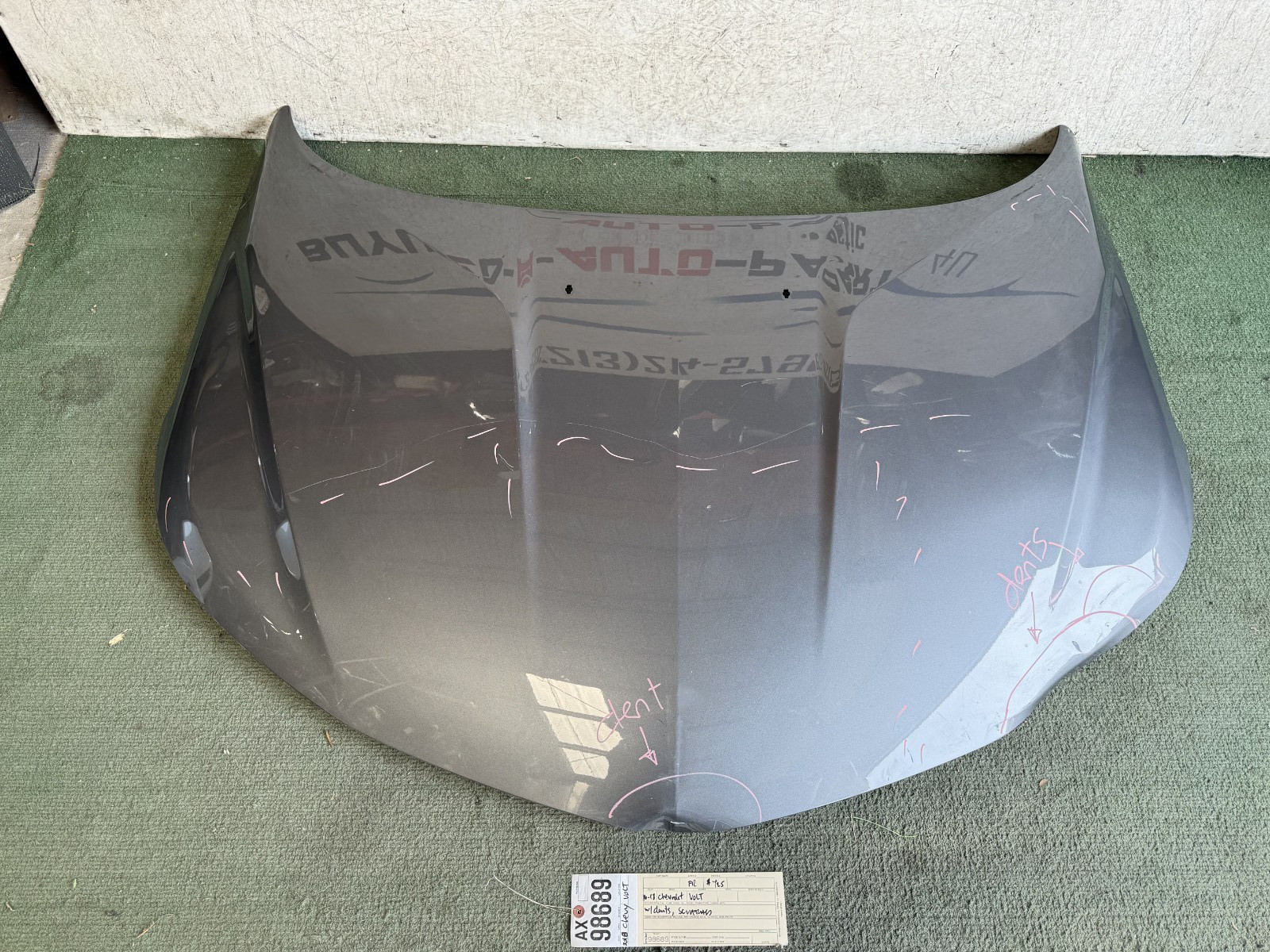 w/dents 2016 2017 2018 CHEVROLET VOLT HOOD OEM AX98689 w/dents 2016 2017 2018 CHEVROLET VOLT HOOD OEM AX98689