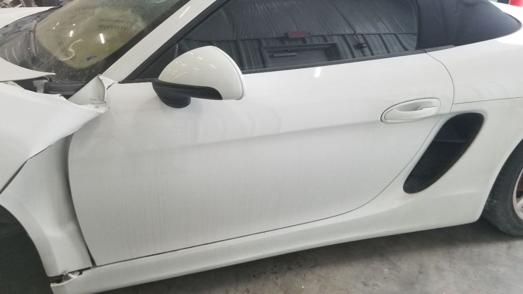 13 PORSCHE BOXSTER 981 DOOR ASSEMBLY FRONT LEFT DRIVER WHITE