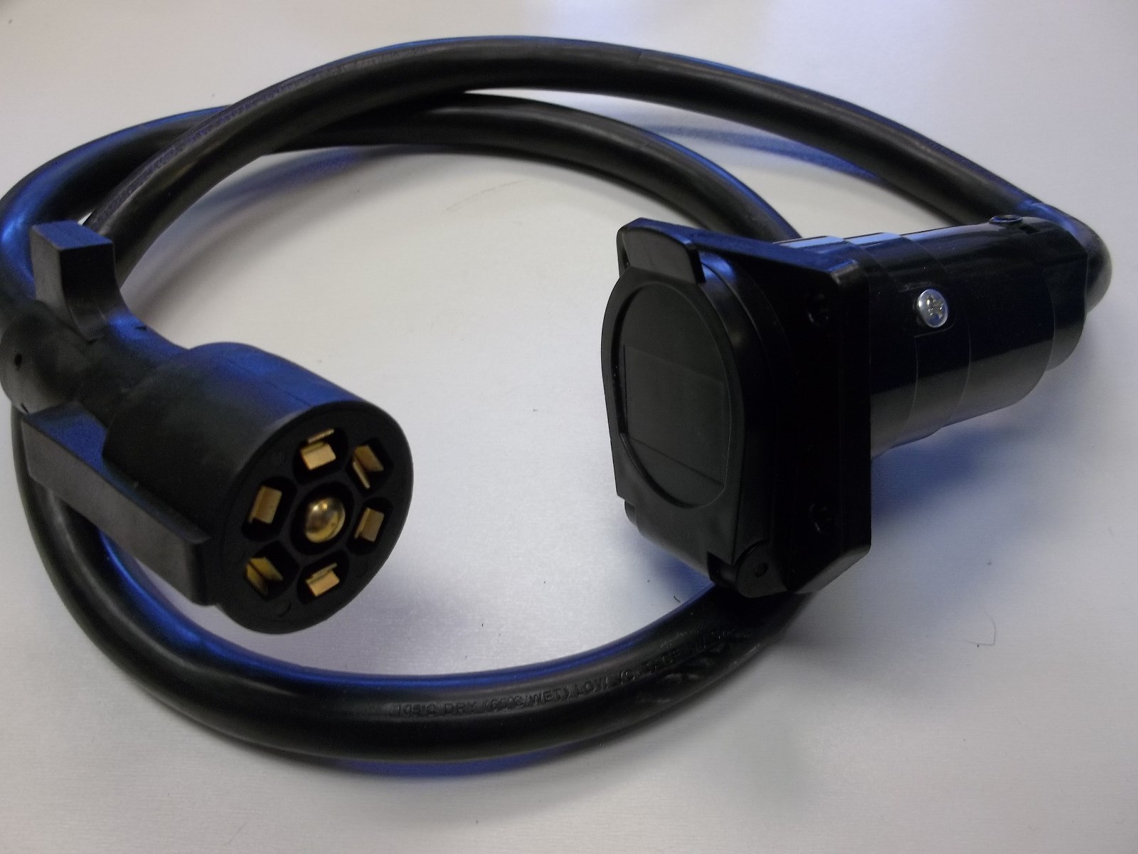 NEW 4' 7 WAY PIN Extension Cord Camper RV Truck boat round plug towing TRAILER